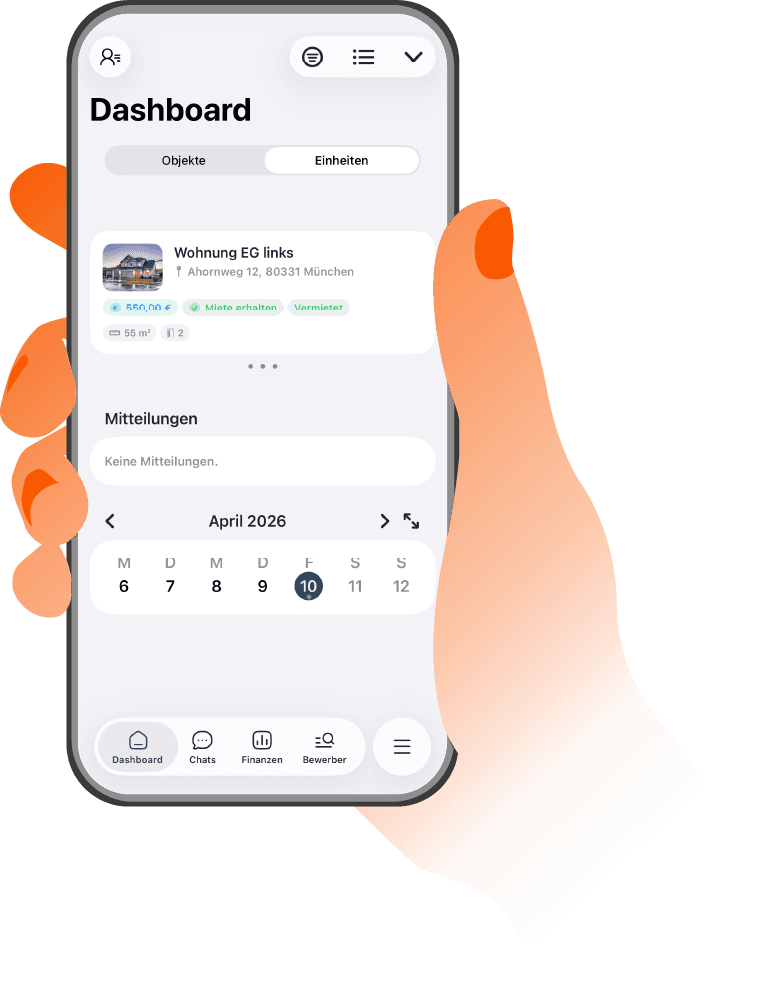 RentalOne in der mobilen App